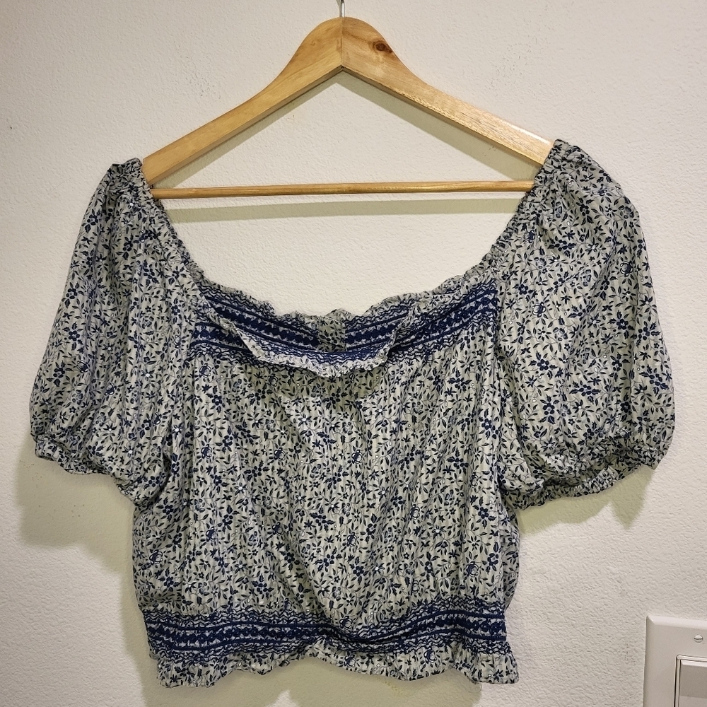 Glassware Blue Jeanette Midi Top in Florentine Floral - Picture 5 of 7